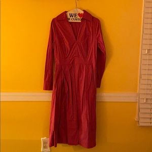 Pink Shirt Dres. (Dark Pink)